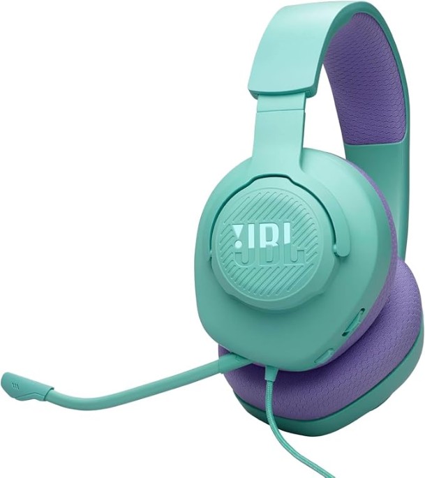 JBL Quantum 100M2 Wired Over-Ear Gaming Headset, Purple